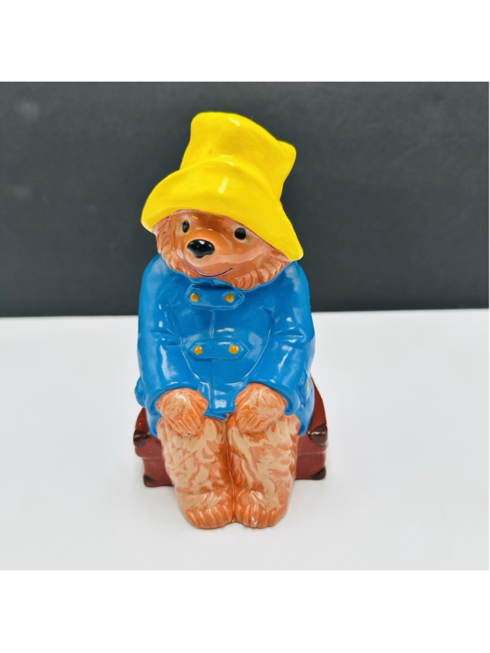 Vintage 1978 Eden Toys Paddington Bear Ceramic Coin Bank Gorham Korea
